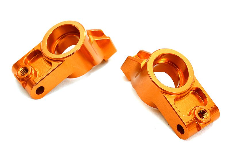 C28613ORANGE Billet Machined Rear Hub Carriers for Tamiya 1/10 TA07 PRO - Image 1