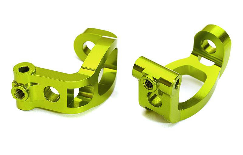 C28614GREEN Billet Machined Caster Blocks for Tamiya 1/10 TA07 PRO - Image 1