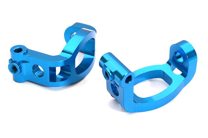 C28614LIGHTBLUE Billet Machined Caster Blocks for Tamiya 1/10 TA07 PRO - Image 1