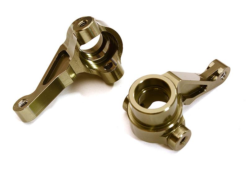 C28615GREY Billet Machined Steering Knuckles for Tamiya 1/10 TA07 PRO - Image 1