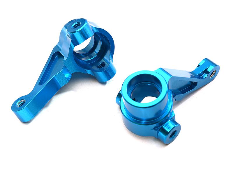C28615LIGHTBLUE Billet Machined Steering Knuckles for Tamiya 1/10 TA07 PRO - Image 1