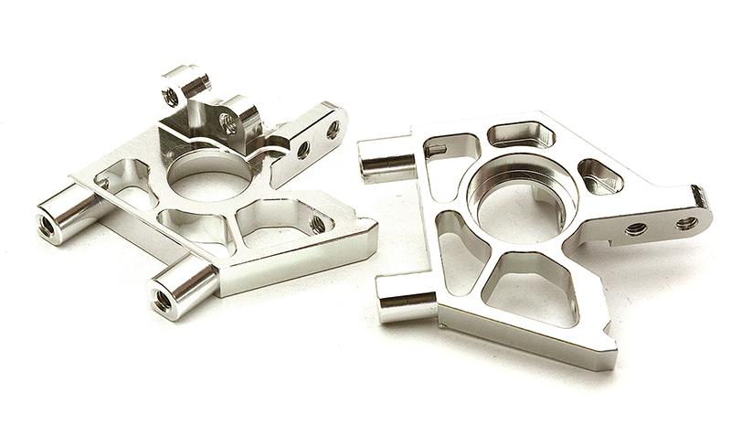 C28616SILVER Billet Machined Front or Rear Bulkheads for Tamiya 1/10 TA07 PRO - Image 1