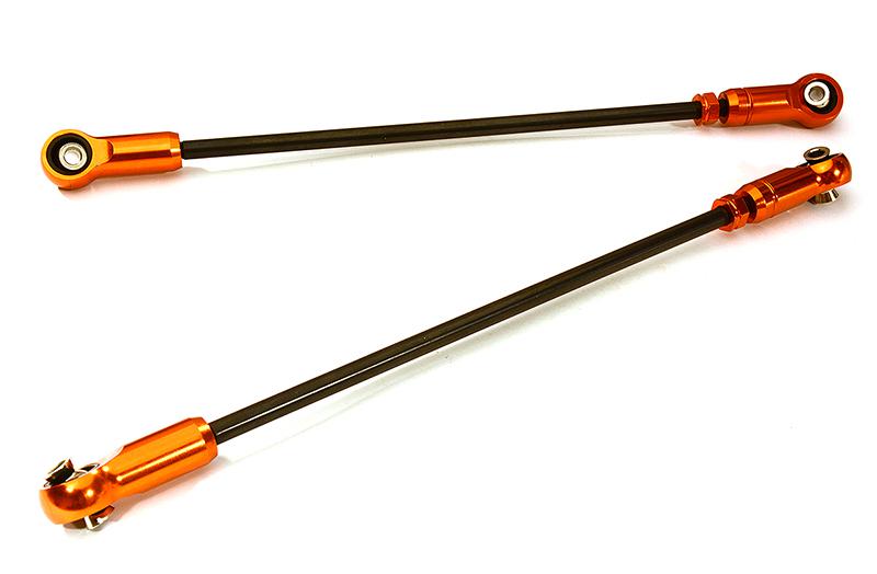 C28620ORANGE Alloy Rear Upper Adjustable Suspension Links for 1/7 Unlimited Desert Racer 8542 - Image 1