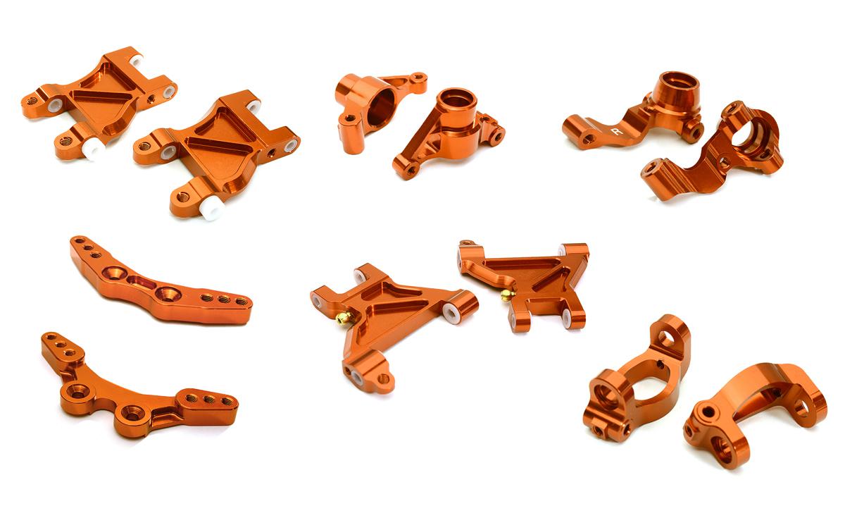 C28630ORANGE Billet Machined Suspension Kit for Tamiya 1/10 M-07 - Image 1