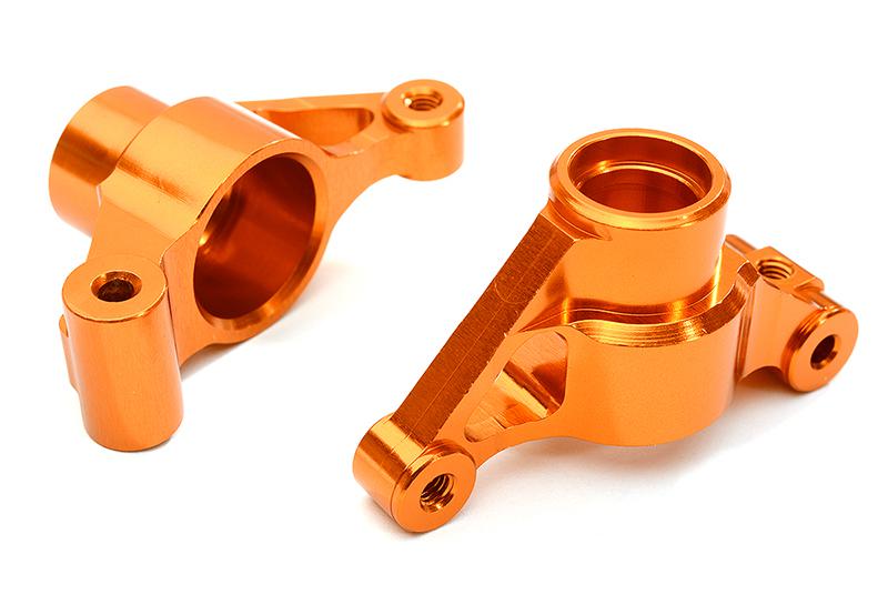 C28634ORANGE Billet Machined Alloy Rear Hub Carriers for Tamiya 1/10 M-07 - Image 1