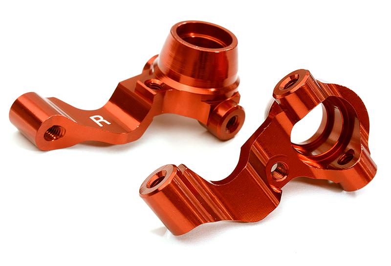 C28635RED Billet Machined Alloy Steering Knuckles for Tamiya 1/10 M-07 - Image 1