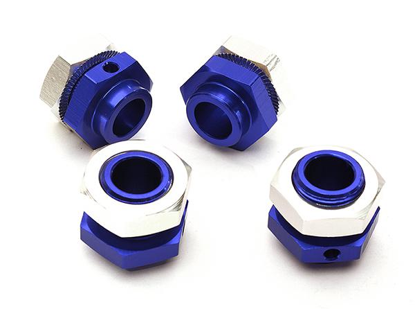 C28667BLUE Billet Machined 17mm Wheel Adapters for Arrma Kraton 6S BLX Brushless AR310484 - Image 1
