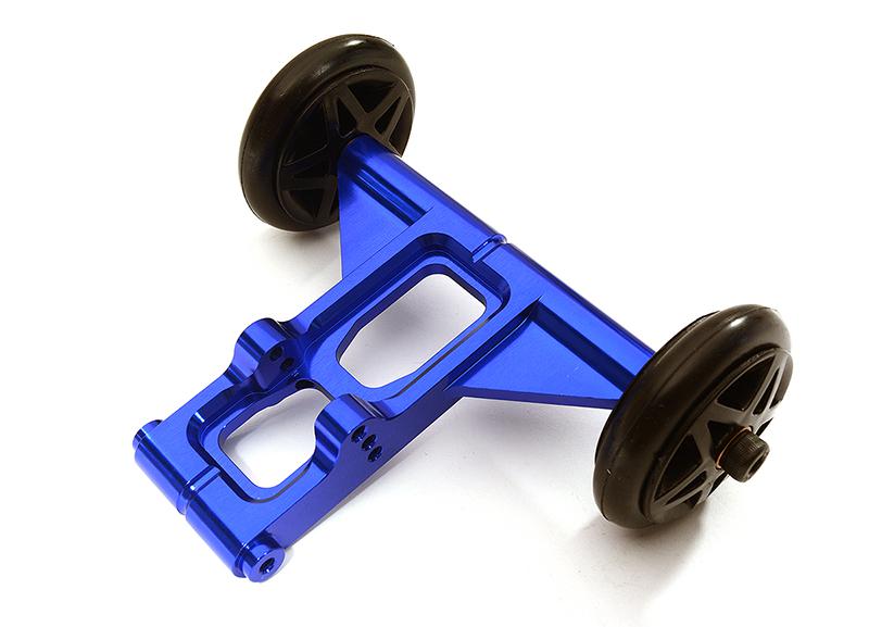 C28674BLUE Billet Machined Wheelie Bar Set for Arrma 1/8 Kraton 6S BLX AR320366 - Image 1