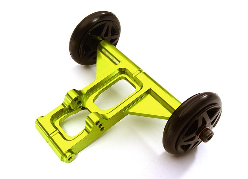 C28674GREEN Billet Machined Wheelie Bar Set for Arrma 1/8 Kraton 6S BLX AR320366 - Image 1