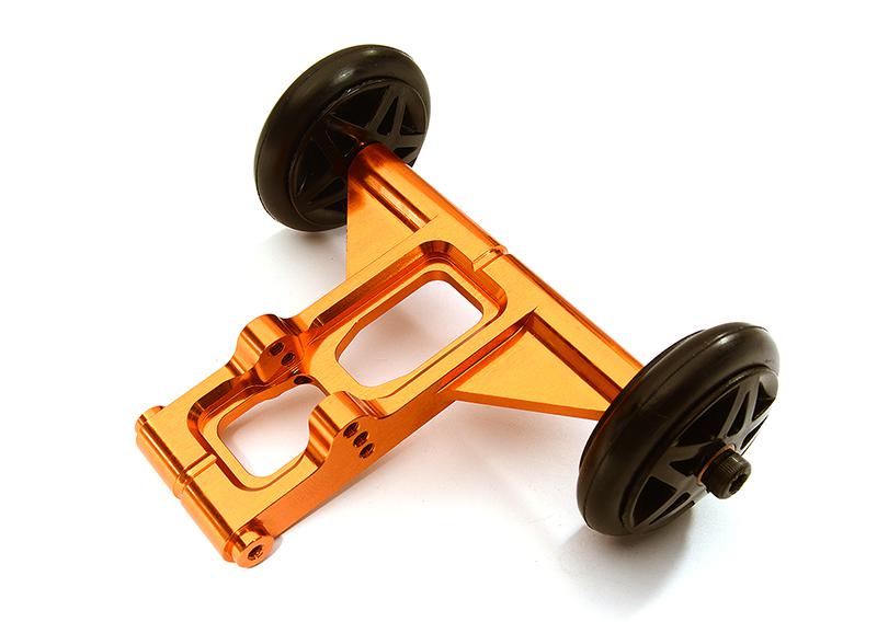 C28674ORANGE Billet Machined Wheelie Bar Set for Arrma 1/8 Kraton 6S BLX AR320366 - Image 1