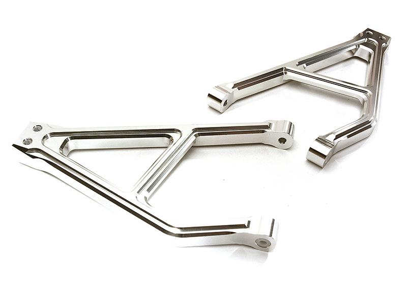 C28682SILVER Billet Machined Rear Upper Suspension Arms for Traxxas 1/10 E-Revo 2.0 8633 8634 - Image 1