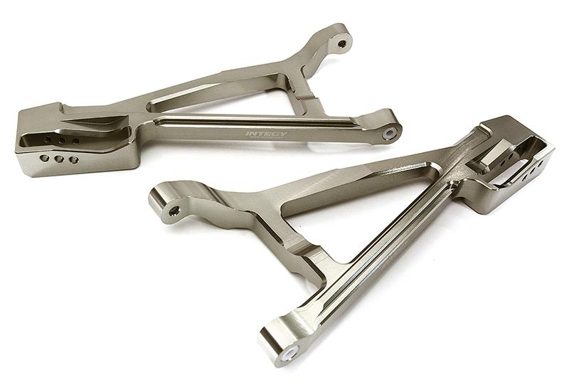 C28684GREY Machined Front Lower Suspension Arms for Traxxas 1/10 E-Revo 2.0 8631 8632 - Image 1