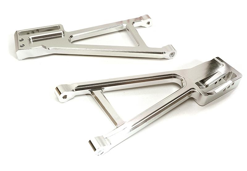 C28685SILVER Billet Machined Rear Lower Suspension Arms for Traxxas 1/10 E-Revo 2.0 8633 8634 - Image 1