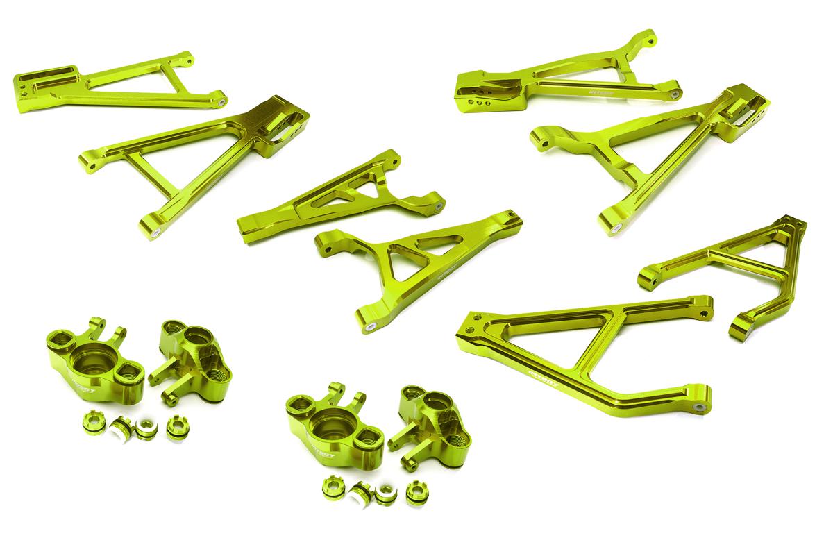 C28686GREEN Billet Machined Suspension Conversion Kit for Traxxas 1/10 E-Revo 2.0 - Image 1