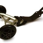 Billet Machined Grey Wheelie Bar for Traxxas 1/10 Rustler 4X4