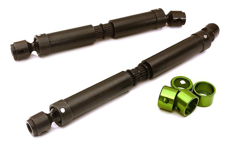 C28694GREEN Billet Machined Center Drive Shafts for Traxxas TRX-4 Crawler (12.8in WB) - Image 1