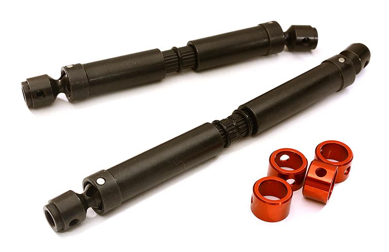 C28694RED Billet Machined Center Drive Shafts for Traxxas TRX-4 Crawler (12.8in WB) - Image 1