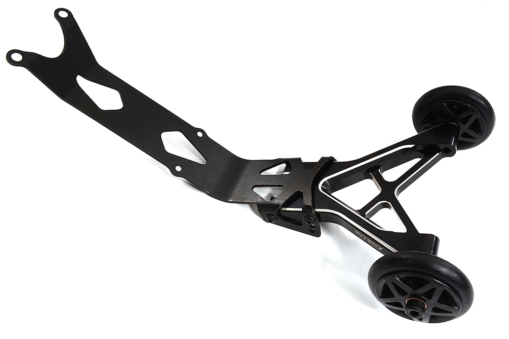 C28695BLACK Billet Machined Wheelie Bar for Traxxas 1/10 E-Revo 2.0 - Image 1
