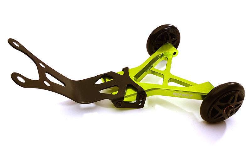 C28696GREEN Billet Machined Wheelie Bar for HPI Savage XL & X 4.6 RTR - Image 1