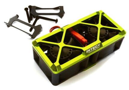 Green Twin Cooling Fan Kit 17, 000 RPM for Traxxas X-Maxx - Ultra High Speed