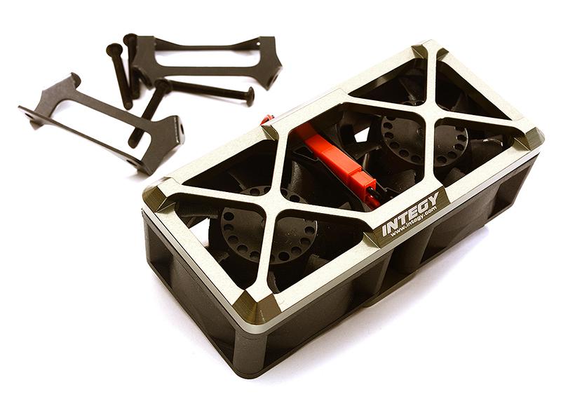 C28697GREY Ultra High Speed Twin Cooling Fan Kit 17k rpm for Traxxas X-Maxx - Image 1