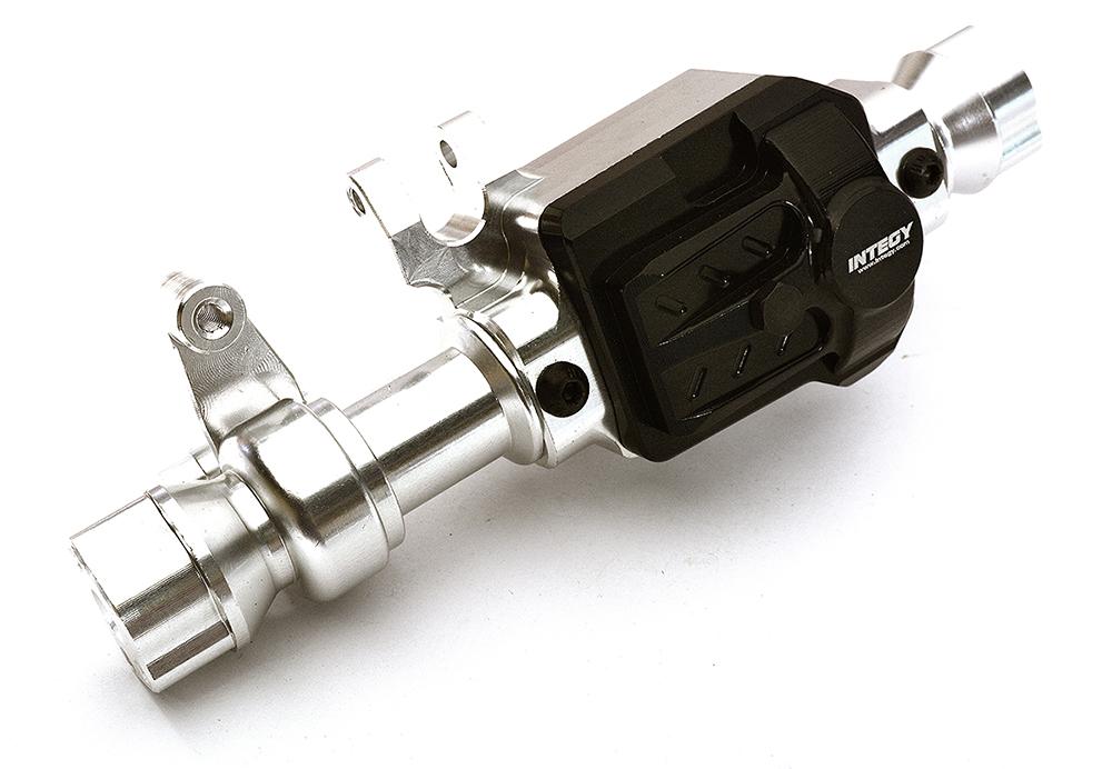 C28706SILVER Billet Machined Front Axle Housing for Traxxas TRX-4 Scale & Trail Crawler - Image 1