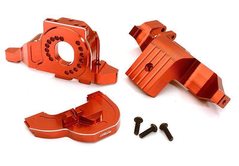 C28717RED Complete Alloy Motor Mount Conversion Set for TRX-4 Scale & Trail Crawler - Image 1