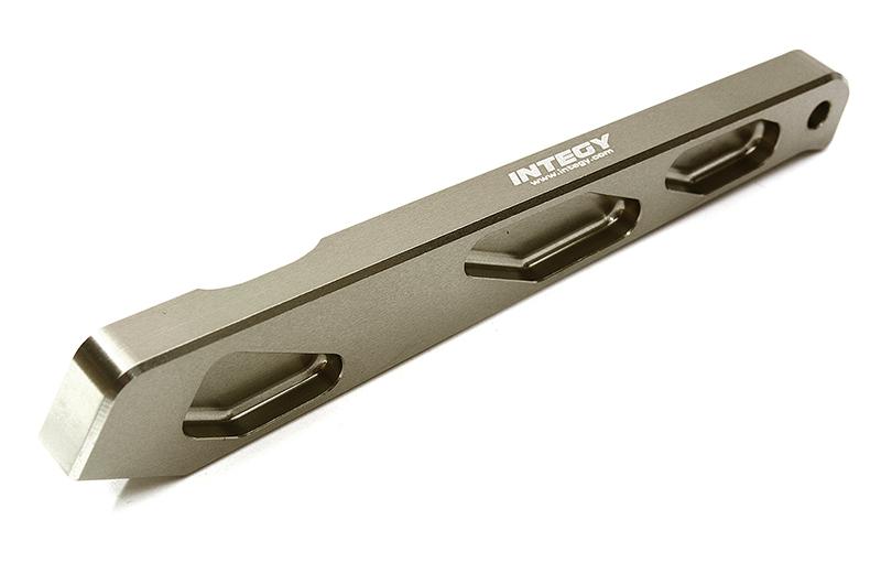 C28722GREY Billet Short Rear Chassis Brace for Arrma 1/8 Notorious, Outcast 6S BLX AR320446 - Image 1