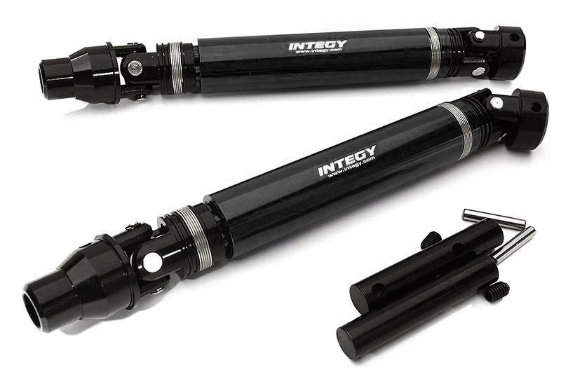 C28727BLACK Billet Machined Alloy Universal Drive Shafts for Traxxas 1/10 E-Revo 2.0 8650 - Image 1