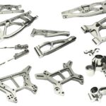 Grey Billet Machined Alloy Suspension Upgrade Kit for Arrma 1/8 Kraton 6S BLX