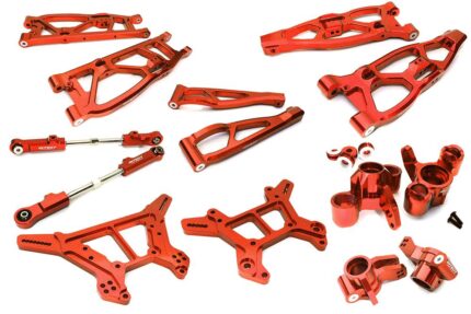 Red Machined Alloy Suspension Upgrade Kit for Arrma Kraton 6S BLX 1/8 Scale