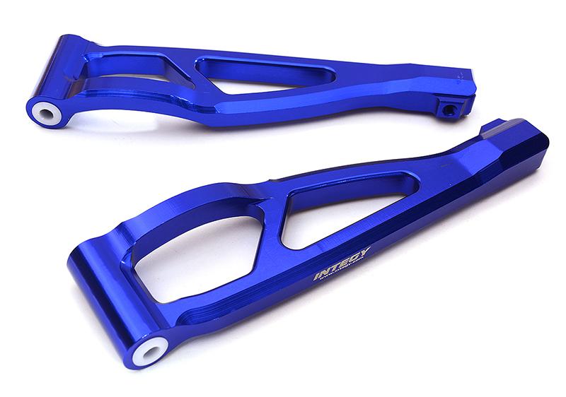 C28731BLUE Billet Machined Front Upper Suspension Arms for Arrma 1/8 Kraton 6S BLX AR330218 - Image 1