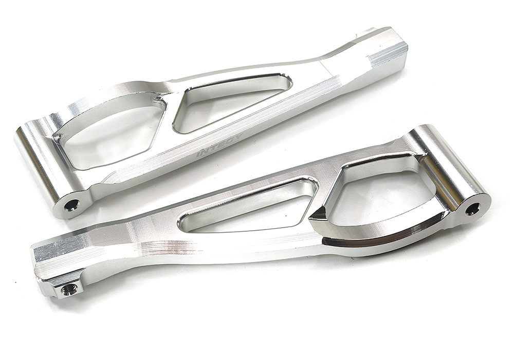 C28731SILVER Billet Machined Front Upper Suspension Arms for Arrma 1/8 Kraton 6S BLX AR330218 - Image 1