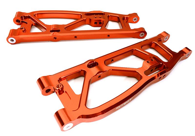 C28732RED Billet Machined Rear Lower Suspension Arm for Arrma 1/8 Kraton 6S BLX AR330249 - Image 1