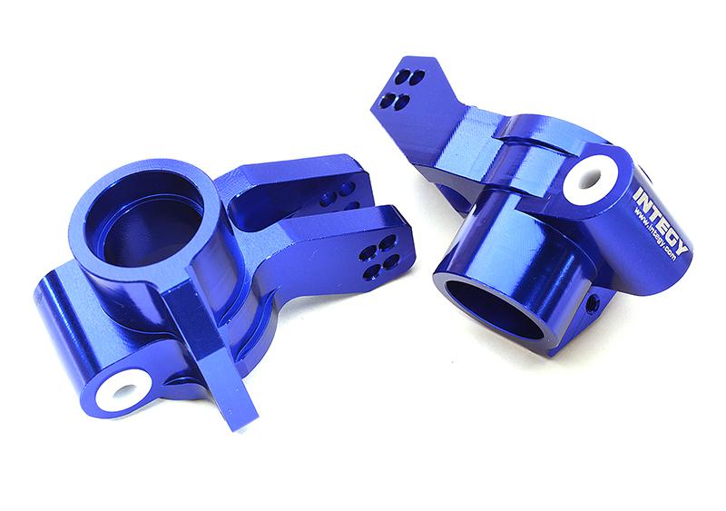 C28735BLUE Billet Machined Rear Hub Carriers for Arrma Kraton 6S BLX 1/8 Scale AR330404 - Image 1
