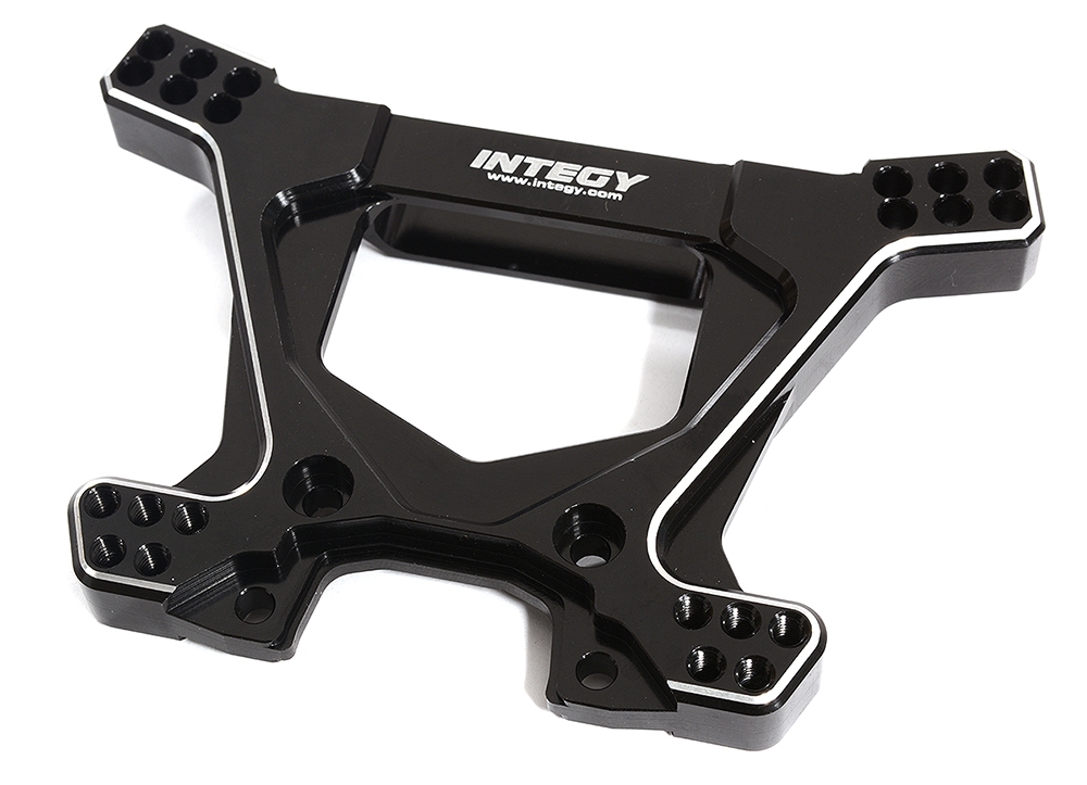 C28740BLACK Billet Machined Alloy Rear Shock Tower for Traxxas 1/10 Rustler 4X4 6738 - Image 1