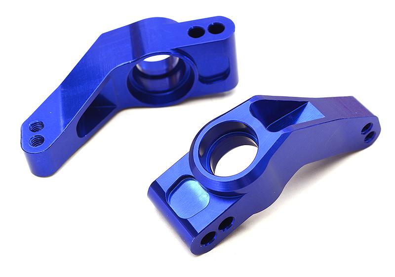 C28742BLUE Billet Machined Rear Hub Carriers for Traxxas 1/10 Rustler 4X4 1952 - Image 1