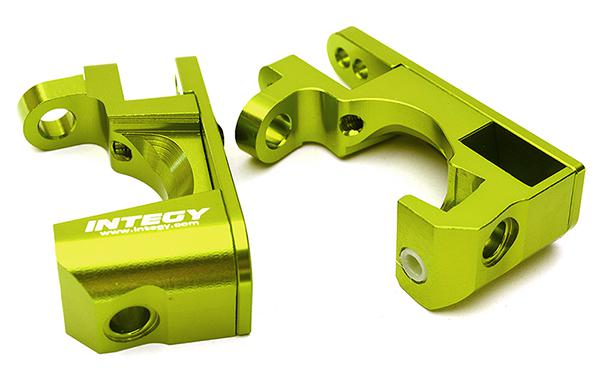 C28743GREEN Billet Machined Alloy Caster Blocks for Traxxas 1/10 Rustler 4X4 6832 - Image 1