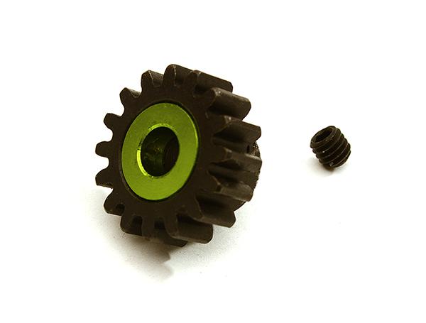 C28749GREEN Machined 5mm Bore 16T Pinion Gear for Arrma 1/8 Kraton 6S BLX (MOD1) ARA310963 - Image 1