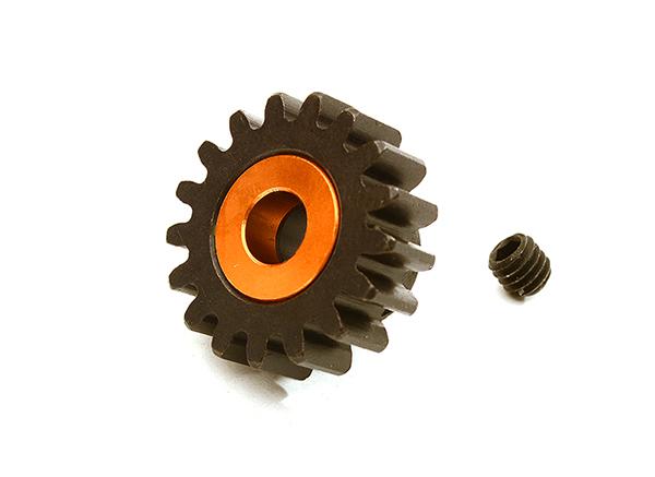 C28750ORANGE Machined 5mm Bore 17T Pinion Gear for Arrma 1/8 Kraton 6S BLX (MOD1) ARA310964 - Image 1