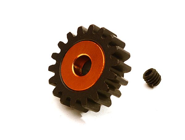C28751ORANGE Machined 5mm Bore 18T Pinion Gear for Arrma 1/8 Kraton 6S BLX (MOD1) ARA310965 - Image 1