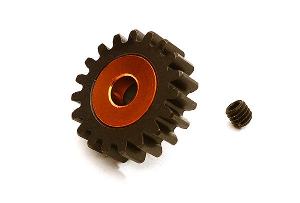 C28752ORANGE Machined 5mm Bore 19T Pinion Gear for Arrma 1/8 Kraton 6S BLX (MOD1) ARA310966 - Image 1