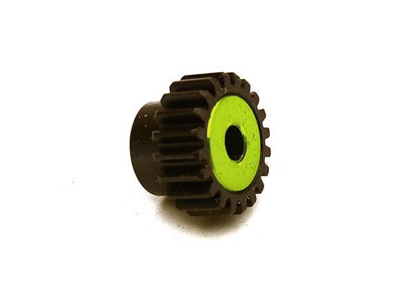 C28753GREEN Machined 0.125 Bore 20T Pinion Gear for Tamiya 1/10 TA07 PRO & M-07 (0.6 MOD) - Image 1
