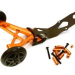 Billet Machined Wheelie Bar for Traxxas 1/10 Revo & E-Revo (-2017) (Orange)