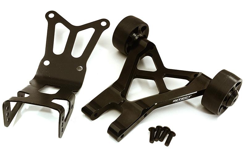 C28755BLACK Billet Machined Wheelie Bar for Losi 1/5 Desert Buggy XL-E - Image 1
