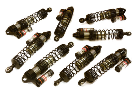 Machined Piggyback Shock Set (8) for Traxxas 1/10 Scale E-Maxx Brushless 3762A