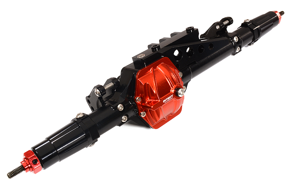 C28762BLACK Billet Machined Complete Rear Axle Assembly for Axial 1/10 Wraith 2.2 - Image 1
