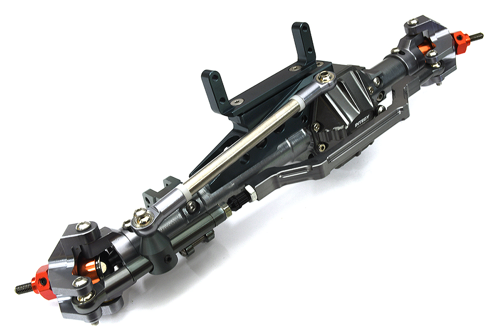 C28763GUN Billet Machined Complete Front Axle Assembly for Axial 1/10 Wraith 2.2 - Image 1