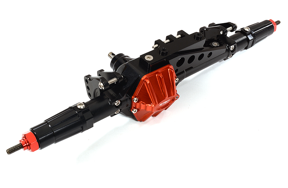 C28764BLACK Billet Machined Complete Rear Axle Assembly for Axial 1/10 Wraith 2.2 - Image 1