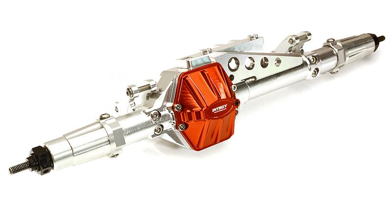 C28764SILVER Billet Machined Complete Rear Axle Assembly for Axial 1/10 Wraith 2.2 - Image 1